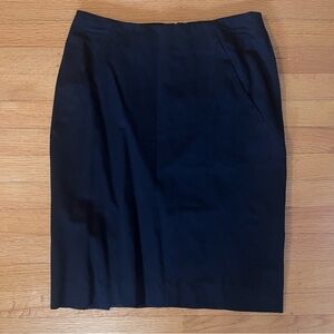 Theory Pencil Skirt Black Size 4 Wool